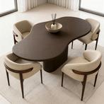 Noa Organische Japandi eettafel, Huis en Inrichting, Tafels | Eettafels, Japandi Stijl, Nieuw, Vijf personen of meer, 150 tot 200 cm