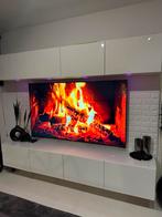 Wit besta kast hooglans ikea met led, Ophalen of Verzenden, Zo goed als nieuw, Minder dan 150 cm, Minder dan 100 cm