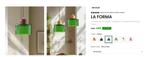 La Forma designer hanglamp, Huis en Inrichting, Lampen | Hanglampen, Verzenden, Nieuw, Glas, Minder dan 50 cm