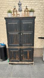 Donker houten kast, Ophalen, Gebruikt, 50 tot 100 cm, 150 tot 200 cm