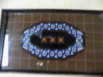 Dienblad art deco jaren 30 glas hout vintage beschikbaar voor biedingen