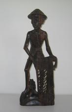 VISSER  IN  EBBENHOUT  -  4045, Antiek en Kunst, Kunst | Niet-Westerse kunst, Ophalen