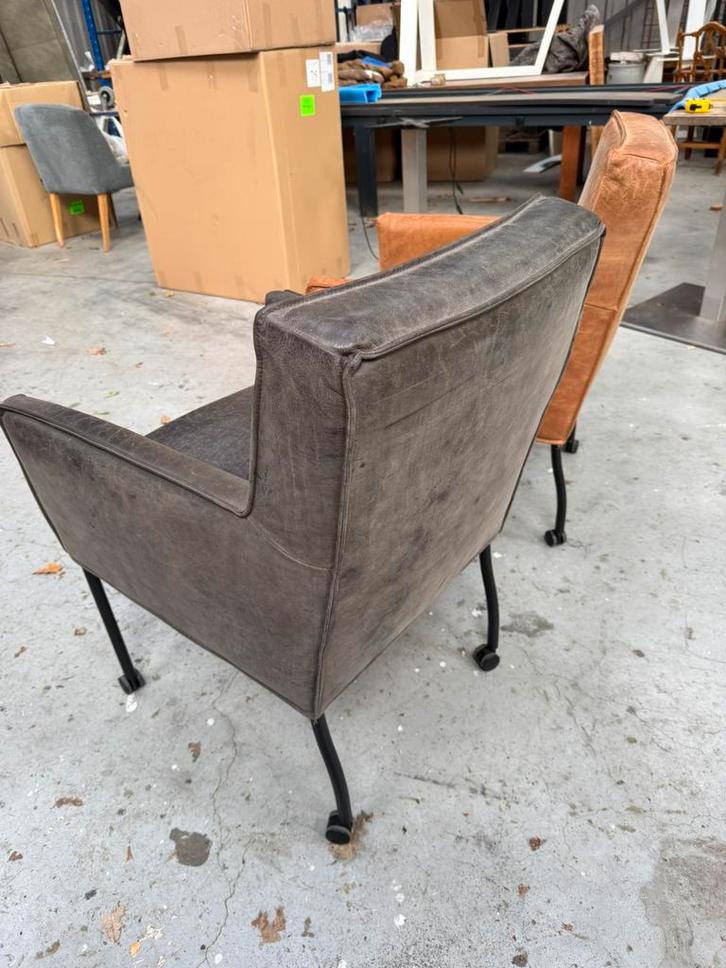 Design stoeltjes, Huis en Inrichting, Fauteuils, Zo goed als nieuw, Leer, Stof, 50 tot 75 cm, Minder dan 75 cm, Ophalen