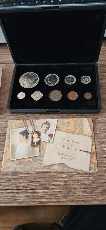 Zilveren kroon collectie wilhelmina in orginele doos  beschikbaar voor biedingen