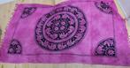 Batik/olifanten roze zwart print doek/kleed/plaid, Verzenden, Zo goed als nieuw, Rechthoek, Binnen