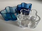 3 Iittala Alvar Aalto Schaal ‘Votive’ Ultramarine Turquoise, Huis en Inrichting, Ophalen of Verzenden, Zo goed als nieuw, Overige materialen