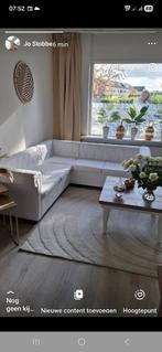 Nieuwe witte leatherlook hoekbank in nieuwstaat, Kunststof, Hoekbank, Nieuw, Ophalen of Verzenden