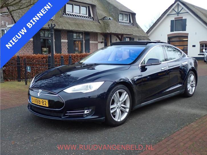 Tesla Model S 85 CCS 89%SOH LUCHTVERING/SCHUIFDAK (bj 2014), Auto's, Tesla, Bedrijf, Te koop, Model S, ABS, Achteruitrijcamera