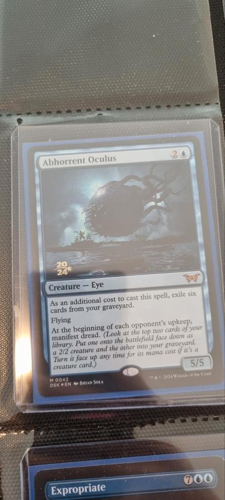 MTG - Abhorrent Oculus - DSK - NM, Hobby en Vrije tijd, Verzamelkaartspellen | Magic the Gathering, Zo goed als nieuw, Losse kaart