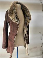 Lammycoat Shearling Winterjas Maat 36/38, Kleding | Dames, Ophalen, Zo goed als nieuw, Maat 36 (S), Bruin