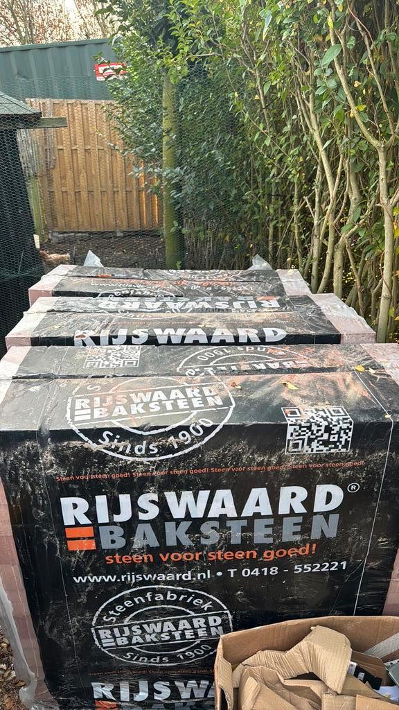 Bakstenen Rijswaard – ca. 1500 stuks te koop, Doe-het-zelf en Verbouw, Metselstenen, Nieuw, Bakstenen, Ophalen