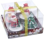 PARTIJ KERSTKAARSJES SET VAN 4 STUKS , ., Nieuw, Ophalen of Verzenden, .