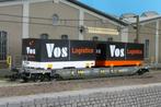 KombiModell 10381.11 KLV-wagon "Hupac" 2 "Vos" laadbakken H0, Overige merken, Gelijkstroom, Ophalen of Verzenden, Nieuw
