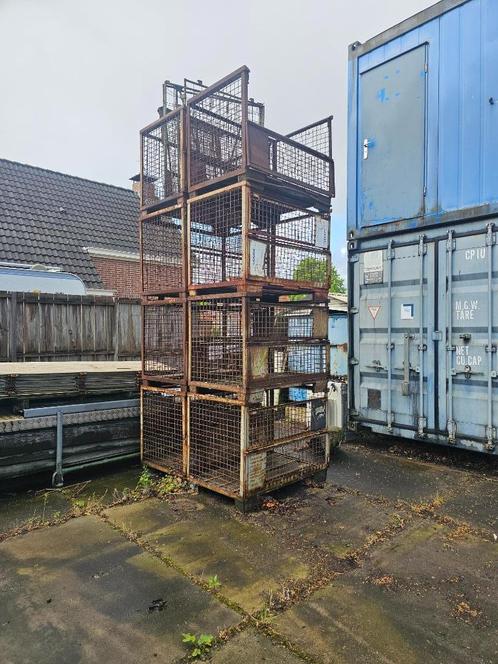 8 stuks gitterbox gaasbox gaascontainer 80x120 cm., Doe-het-zelf en Verbouw, Kratten en Dozen, Gebruikt, Bak of Kist, 100 cm of meer