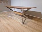 Hulsta ET1100 Eettafel - Hout - Chroom Onderstel -Nieuwstaat, Voltastraat 21, Barneveld, Hulsta eettafel, pastoe, bo concept, leolux, plantagie, design