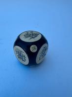 antieke Chinese dobbelsteen, been scrimshaw en rozenhout, Ophalen of Verzenden