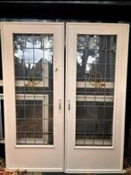 Originele jaren 30 ensuite deuren (214x87cm), Doe-het-zelf en Verbouw, Deuren en Horren, Ophalen, Gebruikt, 80 tot 100 cm, Binnendeur