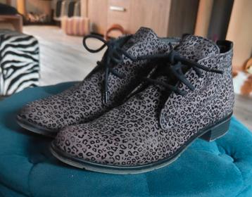 Grijze panterprint veterschoenen Fashion Line maat 41 beschikbaar voor biedingen