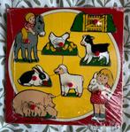 Simplex boerderij oude puzzel puzzle vintage made in Holland, Ophalen of Verzenden, Zo goed als nieuw