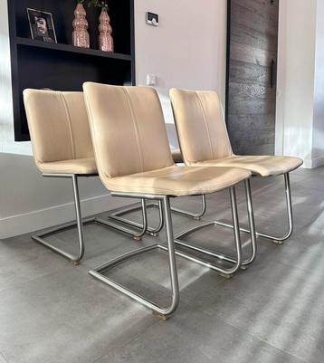 Vier beach leder Henders & Hazel design stoel rvs frame beschikbaar voor biedingen