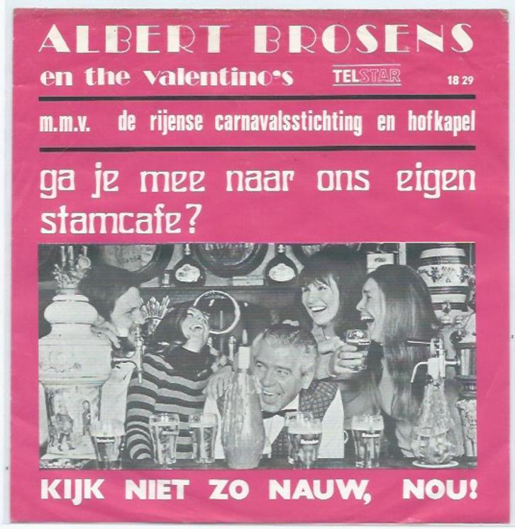 Albert Brosens en Valentino's- Ga je mee naar TELSTAR, Cd's en Dvd's, Vinyl | Nederlandstalig, Gebruikt, Levenslied of Smartlap