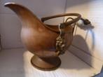 Koperen helm pot met hengsel, Ophalen of Verzenden, Koper