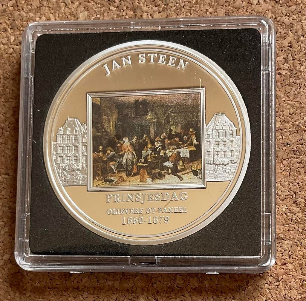 Penning Rijksmuseum - Jan Steen - Prinsjesdag, Ophalen of Verzenden, Overige materialen, Nederland