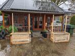 houten bloembakken met trellis, Tuin en Terras, Ophalen, 100 cm of meer, Nieuw, Tuin