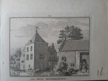119 / Huis Hinderstein Kopergravure uit 1773 beschikbaar voor biedingen