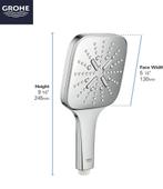 Grohe douche kop, Ophalen of Verzenden, Zo goed als nieuw, Wit