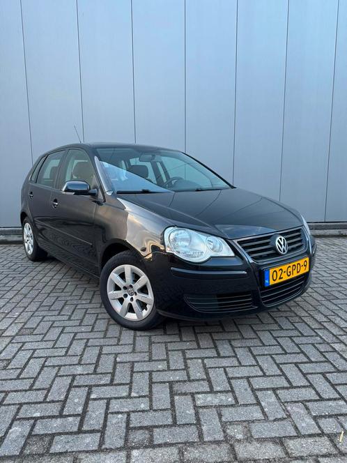 ✅Volkswagen Polo 1.4 16V 59KW 2008 Zwart, New APK, AIRCO,, Auto's, Volkswagen, Bedrijf, Polo, Benzine, D, Hatchback, Handgeschakeld