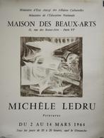 Michele Ledru poster "Peintures-Maison des Beaux Arts", 1964, Ophalen, A1 t/m A3, Film en Tv, Rechthoekig Staand