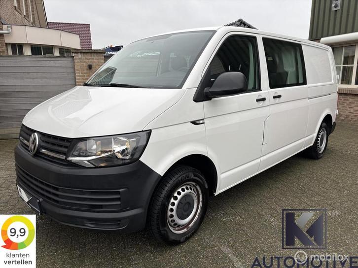 Volkswagen Transporter 2.0TSI L2 Dubbel Cabine|Benzine|6-per, Auto's, Bestelauto's, Bedrijf, Te koop, ABS, Airbags, Airconditioning