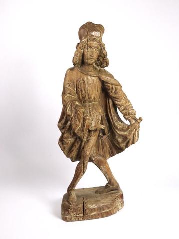 Landsknecht Sculptuur 17de eeuw beschikbaar voor biedingen