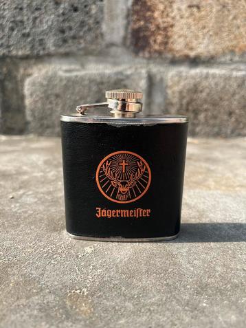 Jägermeister heupfles (3oz) gemaakt van roestvrij staal beschikbaar voor biedingen