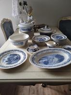 antiek servies Societe Ceramique boeren hoeve blauw, Antiek en Kunst, Ophalen of Verzenden