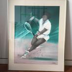 Originele tennis lithografie van Victor Spahn, Ophalen of Verzenden