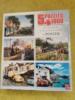 5 puzzels in 1 doos., Hobby en Vrije tijd, Denksport en Puzzels, Ophalen of Verzenden, 500 t/m 1500 stukjes, Zo goed als nieuw