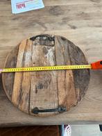 Houten Dienblad - Rustiek & Rond, Huis en Inrichting, Woonaccessoires | Dienbladen, Ophalen, Zo goed als nieuw, Rond, Hout