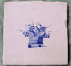 Antieke tegel fruitmand, Antiek en Kunst, Ophalen of Verzenden