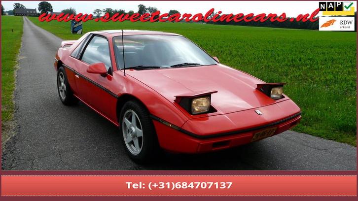 Pontiac Fiero GT 2.5 Automaat. 2 jr. APK!, Auto's, Pontiac, Bedrijf, Te koop, Overige modellen, Airconditioning, Centrale vergrendeling