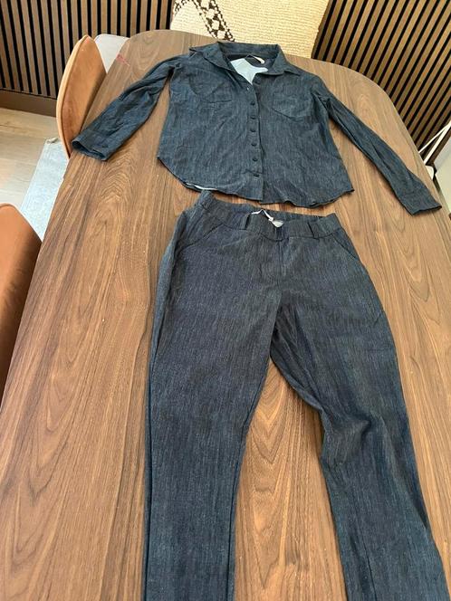 Studio Anneloes, blouse en broek, xs / s, jeans, Kleding | Dames, Jasjes, Kostuums en Pakken, Zo goed als nieuw, Maat 34 (XS) of kleiner