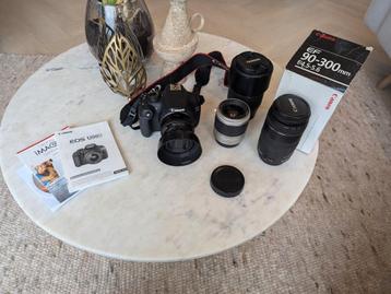 Canon 1200D met diverse lenzen, in zeer goede staat. beschikbaar voor biedingen