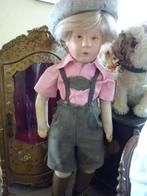 Käthe Kruse pop, Friedebald, met stofkop, uit de 40'er jaren, Antiek en Kunst, Verzenden