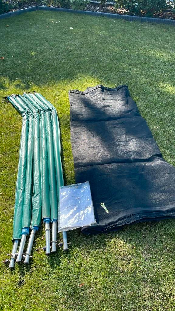 Veiligheidsnet trampoline, Caravans en Kamperen, Windschermen, Zo goed als nieuw, Ophalen