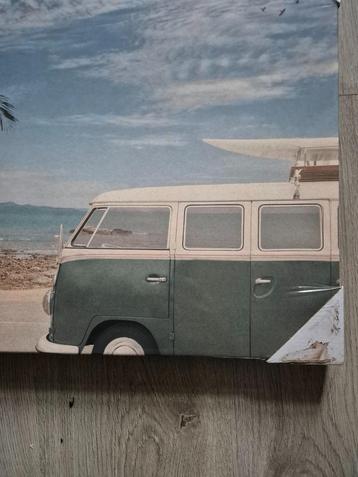 schilderij bedrukking vw Volkswagen bus groen let op beschikbaar voor biedingen
