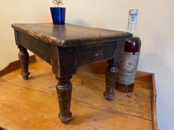 Biedermeier Krukje Bankje Voetenkrukje Bijzettafeltje  beschikbaar voor biedingen