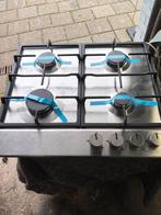 Amica Gaskookplaat - 4 pits - RVS, Witgoed en Apparatuur, Kookplaten, Ophalen, 4 kookzones, Zo goed als nieuw, Inbouw