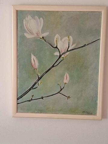 Magnolia Schilderij beschikbaar voor biedingen