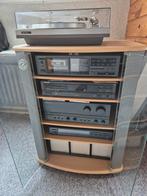Stereo combinatie met een vintage Look in meubel, Ophalen, Gebruikt, Cd-speler, Overige merken